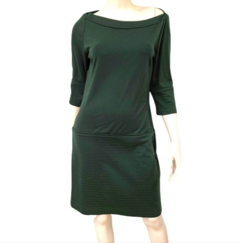 Jessica Simpson Green Ribbed Bottom Dress size 12